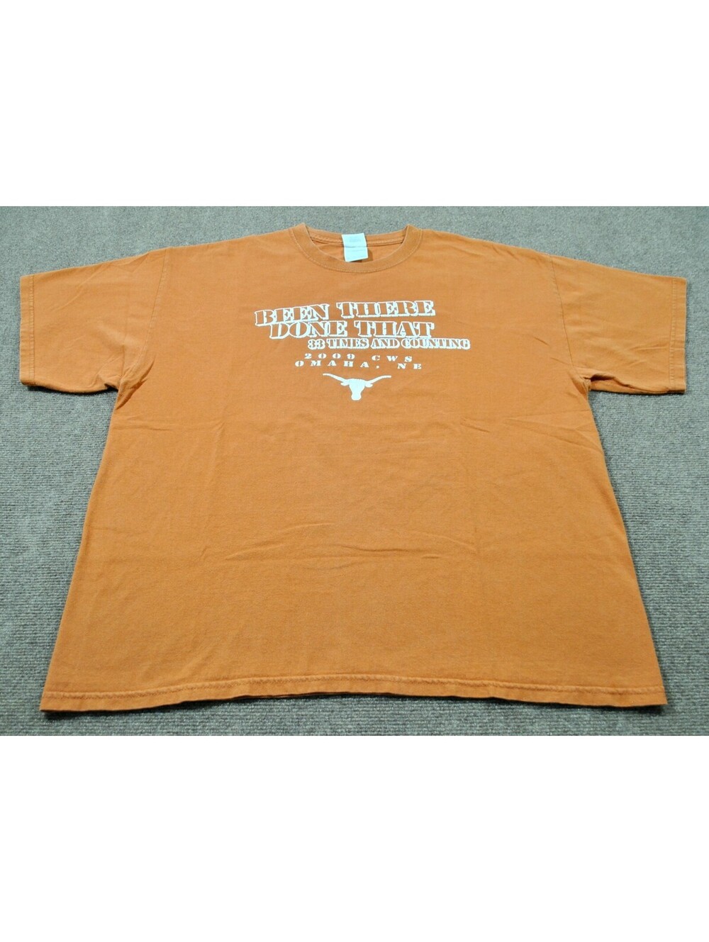 Texas Longhorns NCAA Baseball 2009 College World Series Vintage Shirt X-Large
